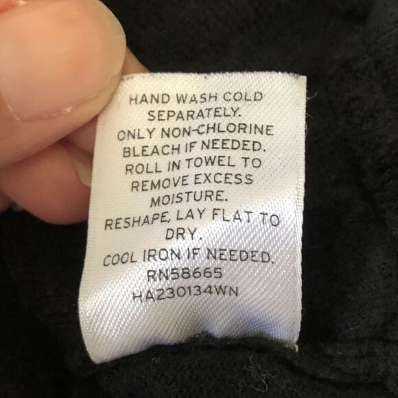 Halogen For Encore Cashmere Blend Open Front Cardigan Black Size 1X - Picture 9 of 14